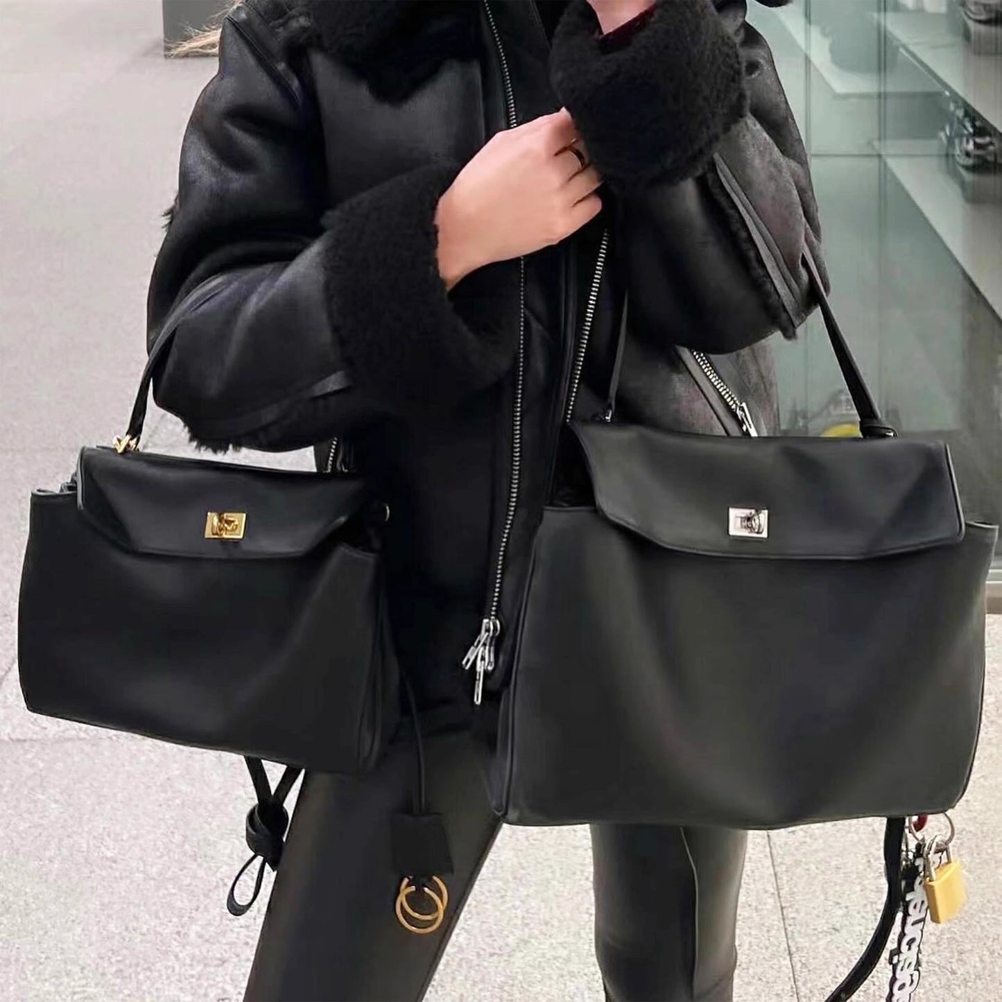 Leather Paris Loose Lazy Neutral American Tote Bags