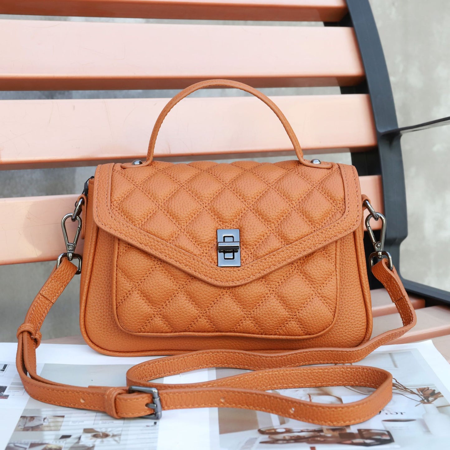 Women's High-grade Spring Diamond Fashion Versatile Handbags