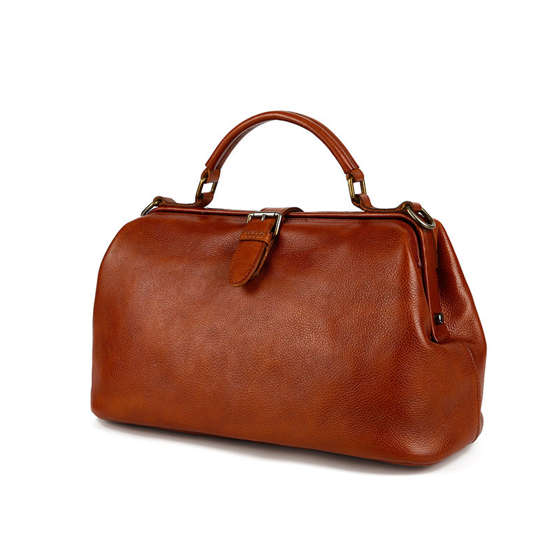 Women's Retro Style Versatile Doctor Portable Handbags