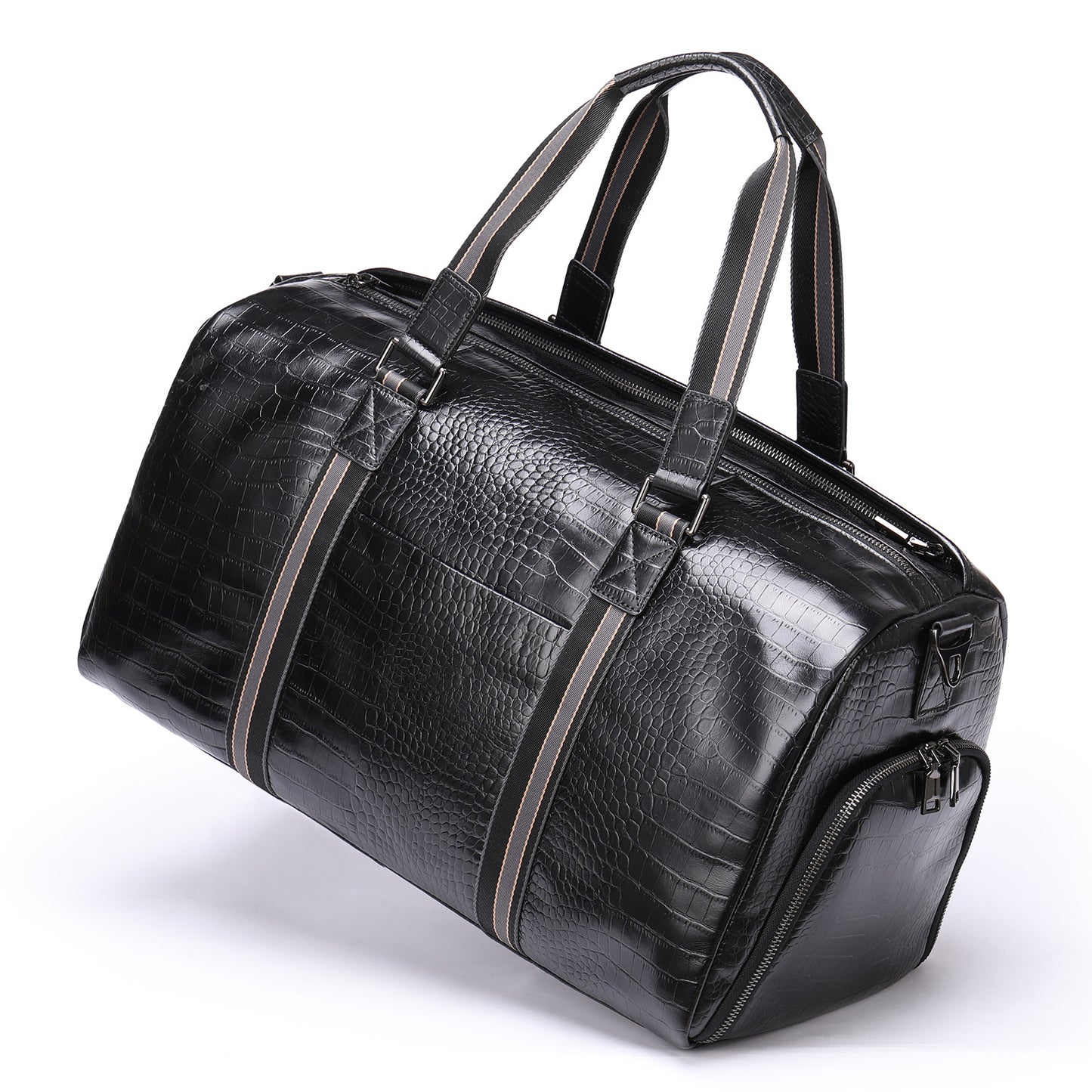 Men's First Layer Cowhide Dry Wet Separation With Travel Bags