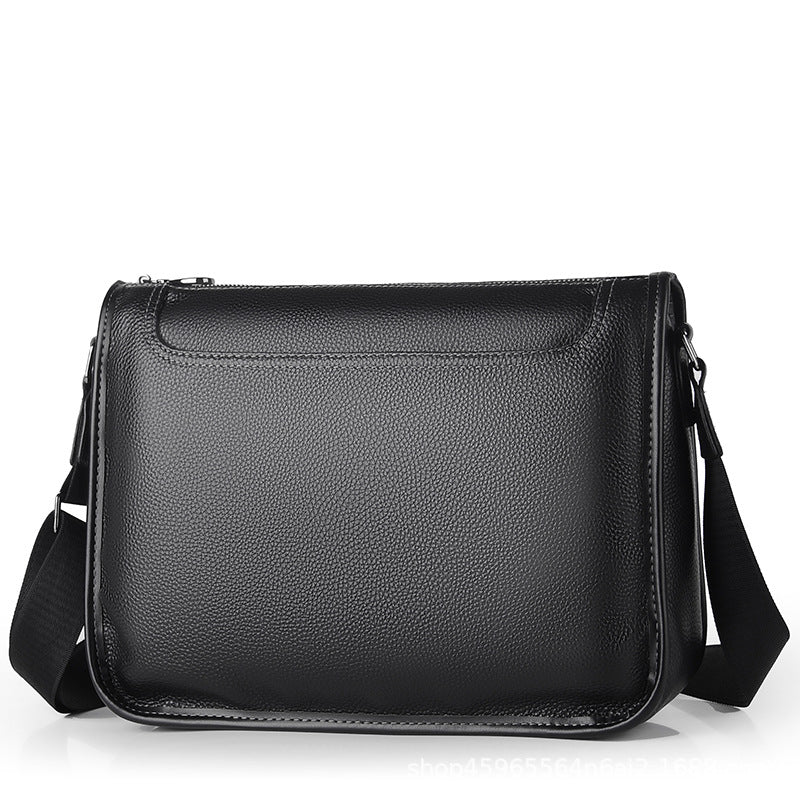Men's First Layer Cowhide Commuter Fashionable Versatile Men's Messenger Bags