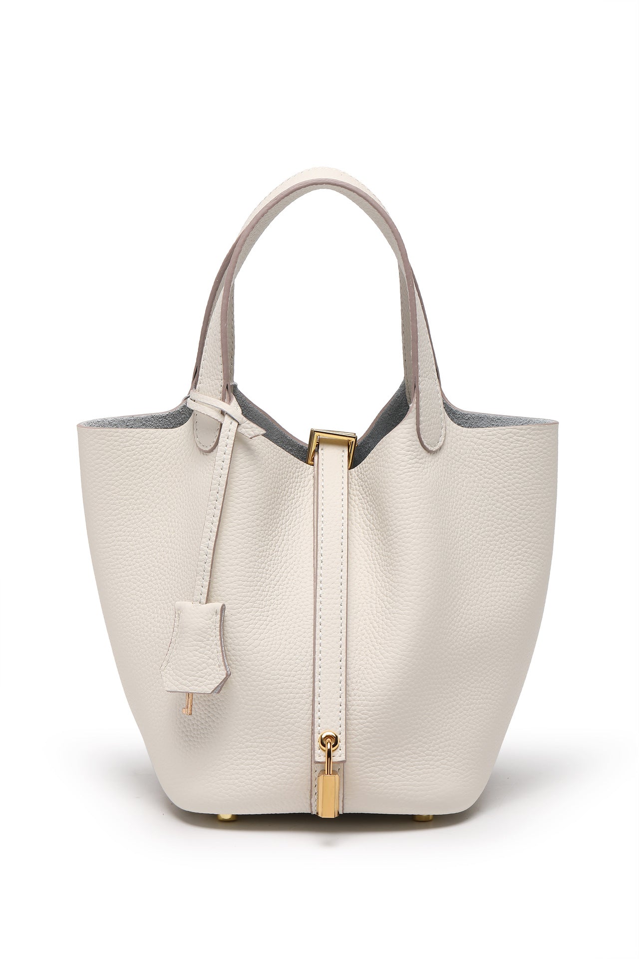 Women's High Quality Genuine Leather Vegetable Basket First Layer Cowhide Bucket Bags