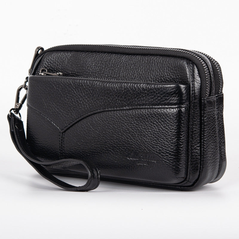 Men's Leather Clutch Horizontal Business Genuine Retro Men's Handbags