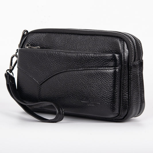 Men's Leather Clutch Horizontal Business Genuine Retro Men's Handbags