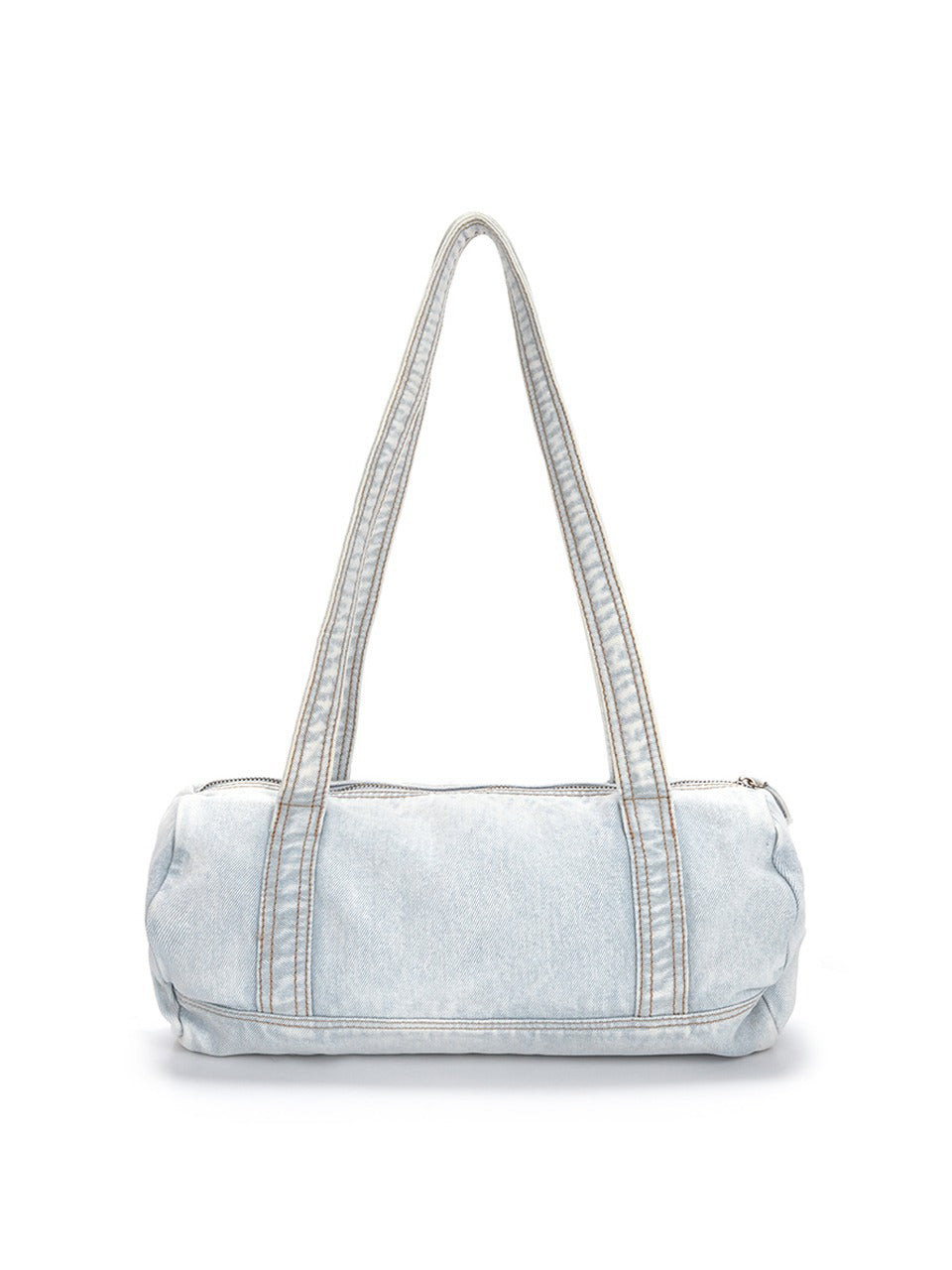 Women's Summer Retro Washed Denim Patch Burr Shoulder Bags