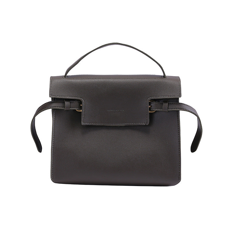 Women's & Men's & Ribbon One Retro Leather Solid Shoulder Bags