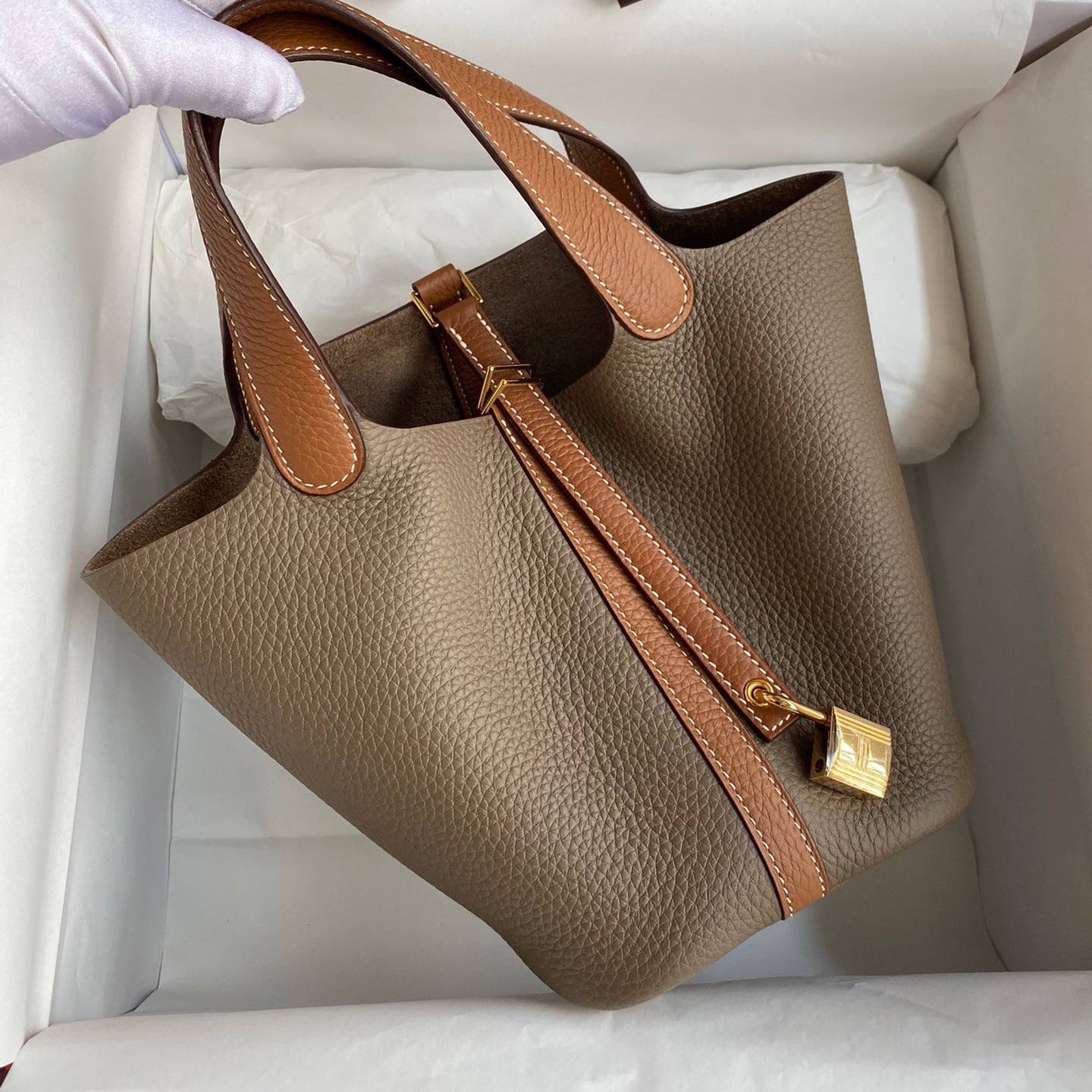 Women's First Layer Litchi Pattern Genuine Leather Bags
