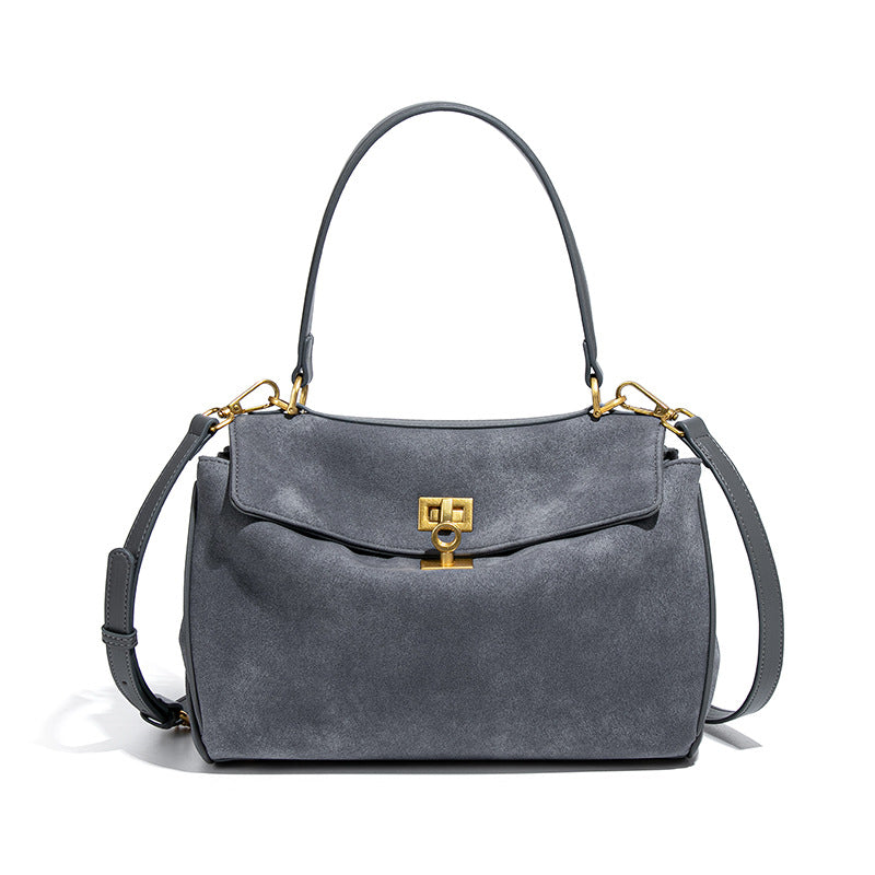 Women's Frosted Kelly High-grade Hand-held Suede Personality Bags