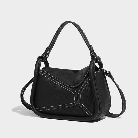 Women's Geometric Soft Sticky Retro Large Capacity Shoulder Bags