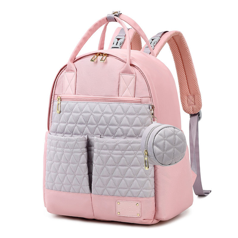 Capacity Multifunctional Mom Diaper Contrast Color Bags