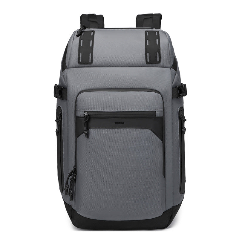 Men's Winter City Simple Leather Solid Color Backpacks