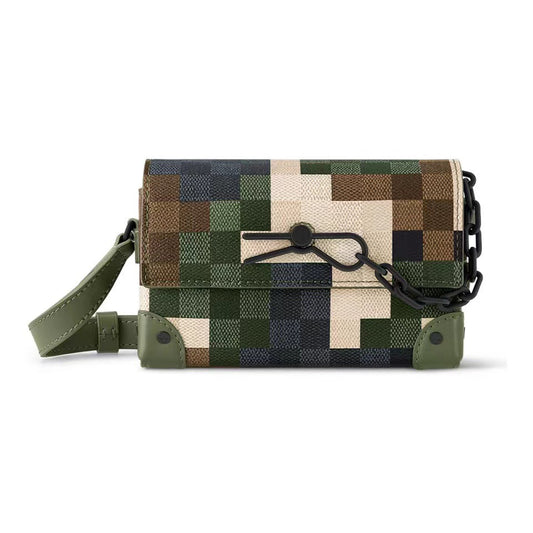 Pretty Classy Chain Printed Flap Classic Small Square Bags