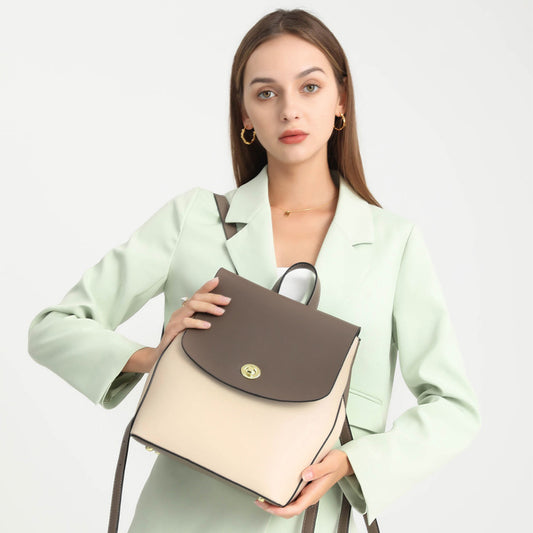Women's Large Capacity Genuine Leather Fashion College Backpacks