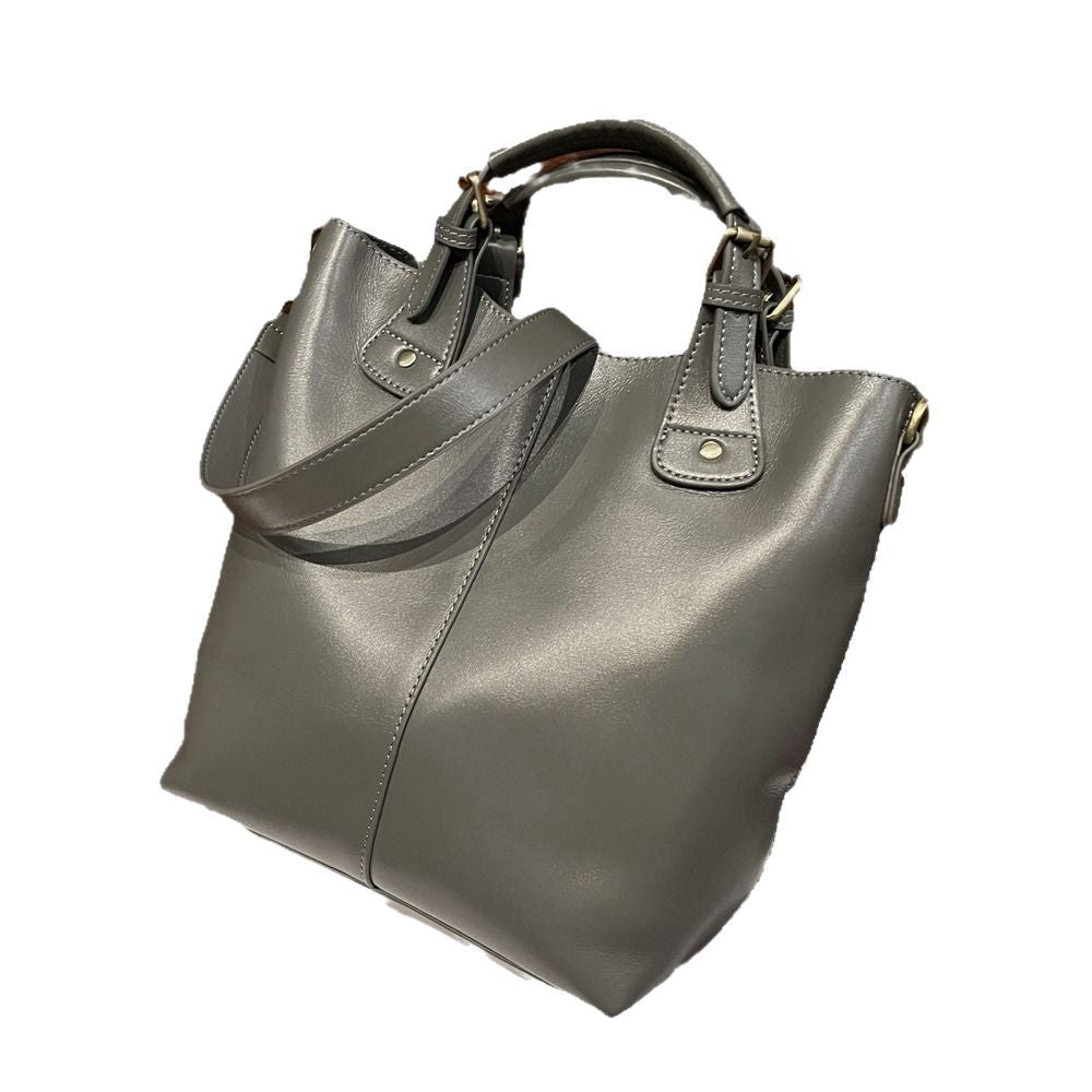 Women's First Layer Cowhide Large Capacity Totes Crossbody Bags