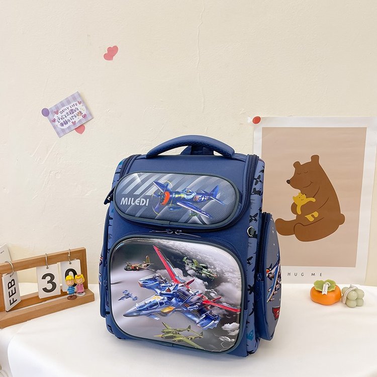 Hard Shell Russian Full Open Astronaut Elementary School Students' Schoolbags
