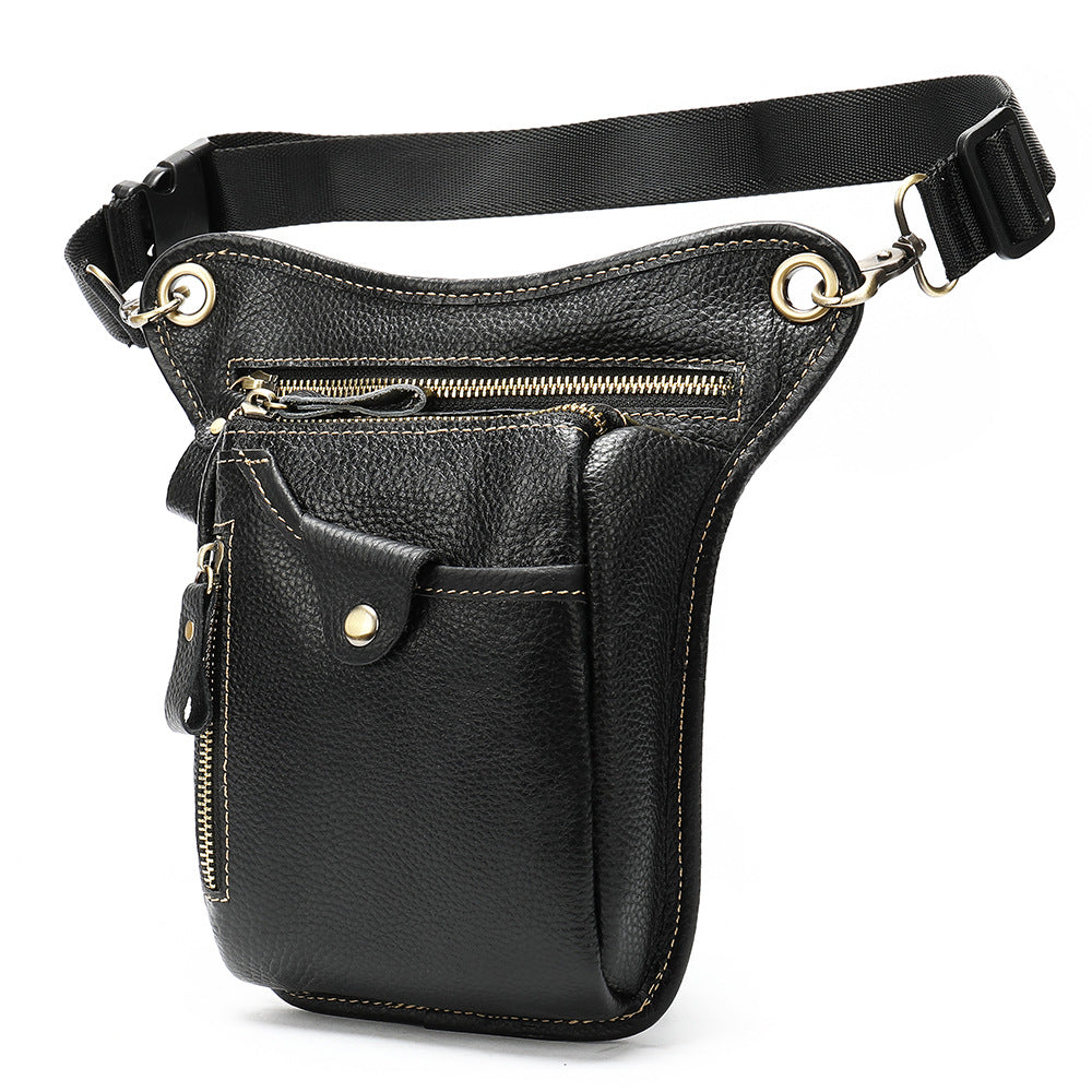 Men's Leather Personalized Riding Pocket Leg Mobile Men's Waist Packs