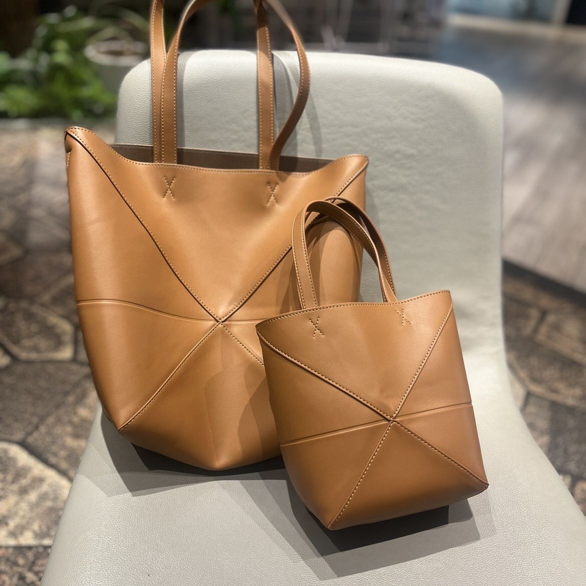Women's Geometric Folding Large Capacity Fashion Commuter Shoulder Bags