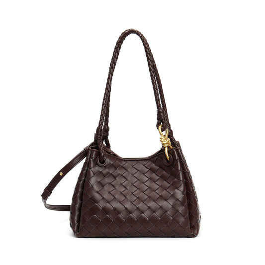Parachute Knotted Hardware High Quality Leather Simple Shoulder Bags