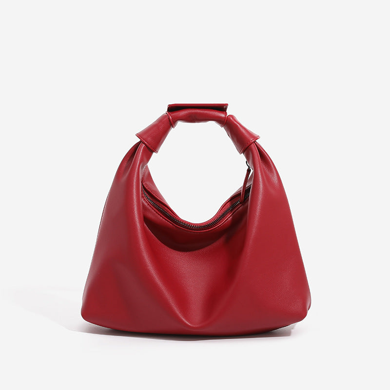 Dumpling Lazy Wind Cloud Portable Red Handbags