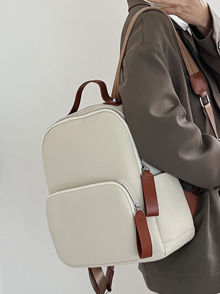 First Layer Leather Female Style Scholar Backpacks
