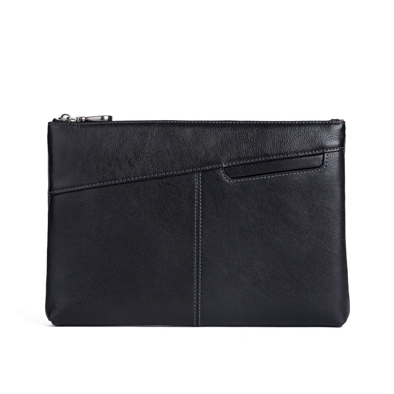 Men's Layer Tree Height Vegetable Tanning Leather Men's Handbags