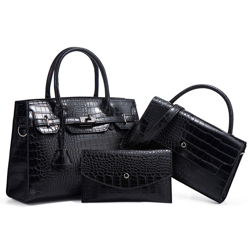 Print Fashion Trend Large Capacity Three-piece Handbags