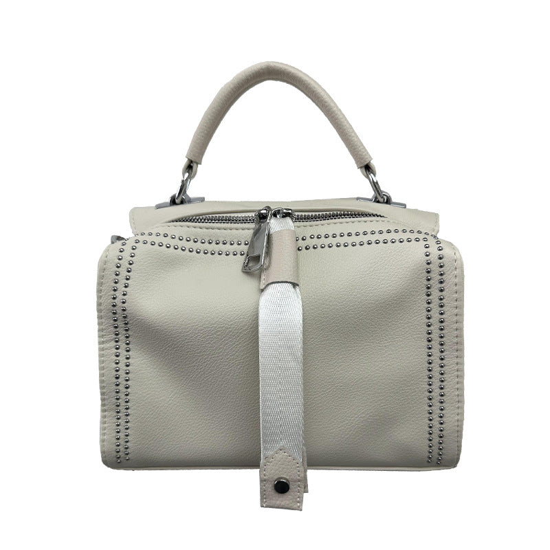 Women's Cow Leather Korean Style Graceful Fashionable Shoulder Bags