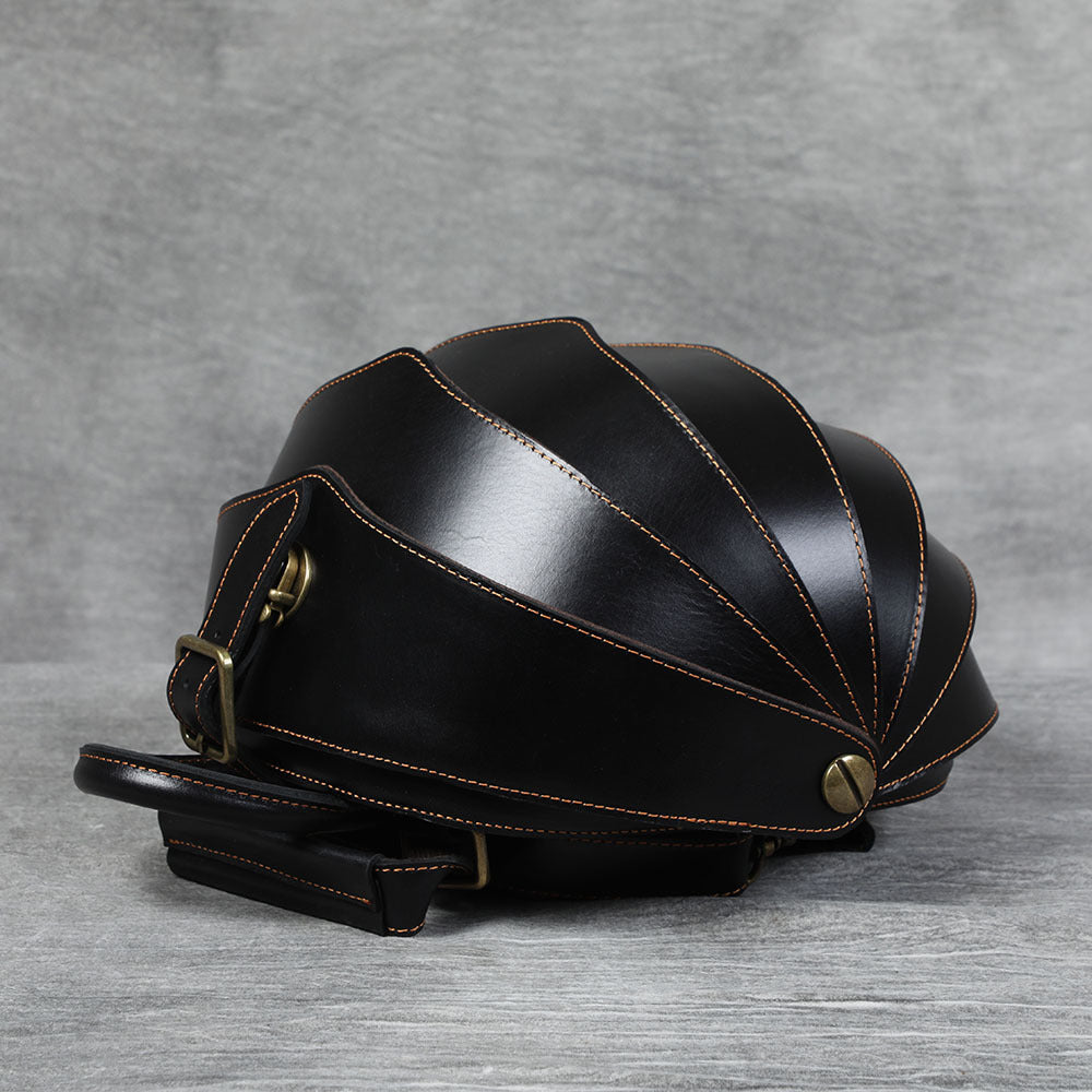 Women's & Men's Personalized Beetle Leather Creativity First Layer Backpacks