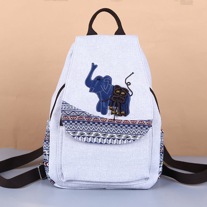 Yunnan National Style Hand-woven Cotton Linen Backpacks