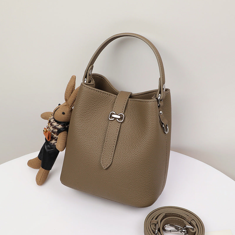 Women's Genuine Leather Light Luxury Portable Crossbody Bags