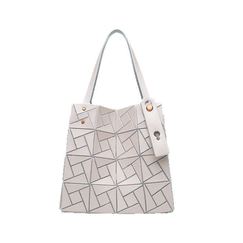 Women's September Underarm Geometric Diamond Pattern Box Handbags