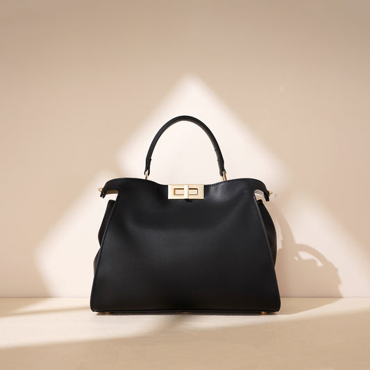 Women's Lady Like Woman Genuine Leather Rotating Large Handbags