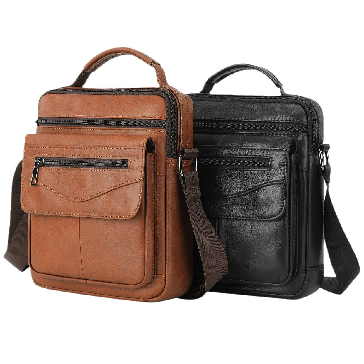 Men's Pretty Classic First Layer Cowhide Bags
