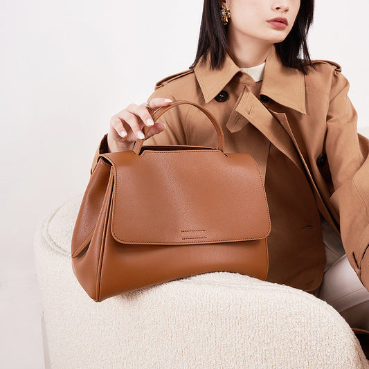 Women's Cattlehide Leather Genuine Large Capacity High Handbags