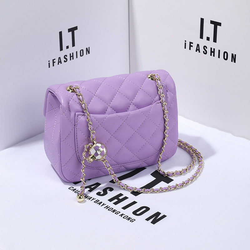 Women's Classic Style Rhombus Chain Fat Underarm Crossbody Bags