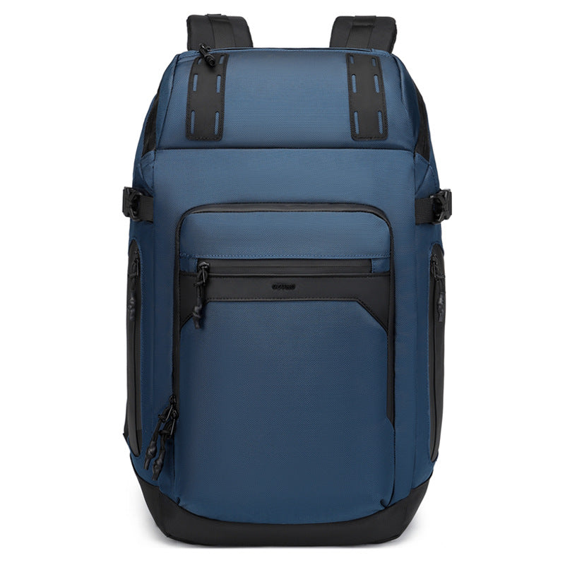 Men's Winter City Simple Leather Solid Color Backpacks