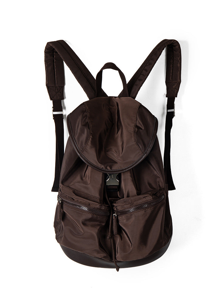 Women's Sense Of Design Black Simple Nylon Commute Backpacks