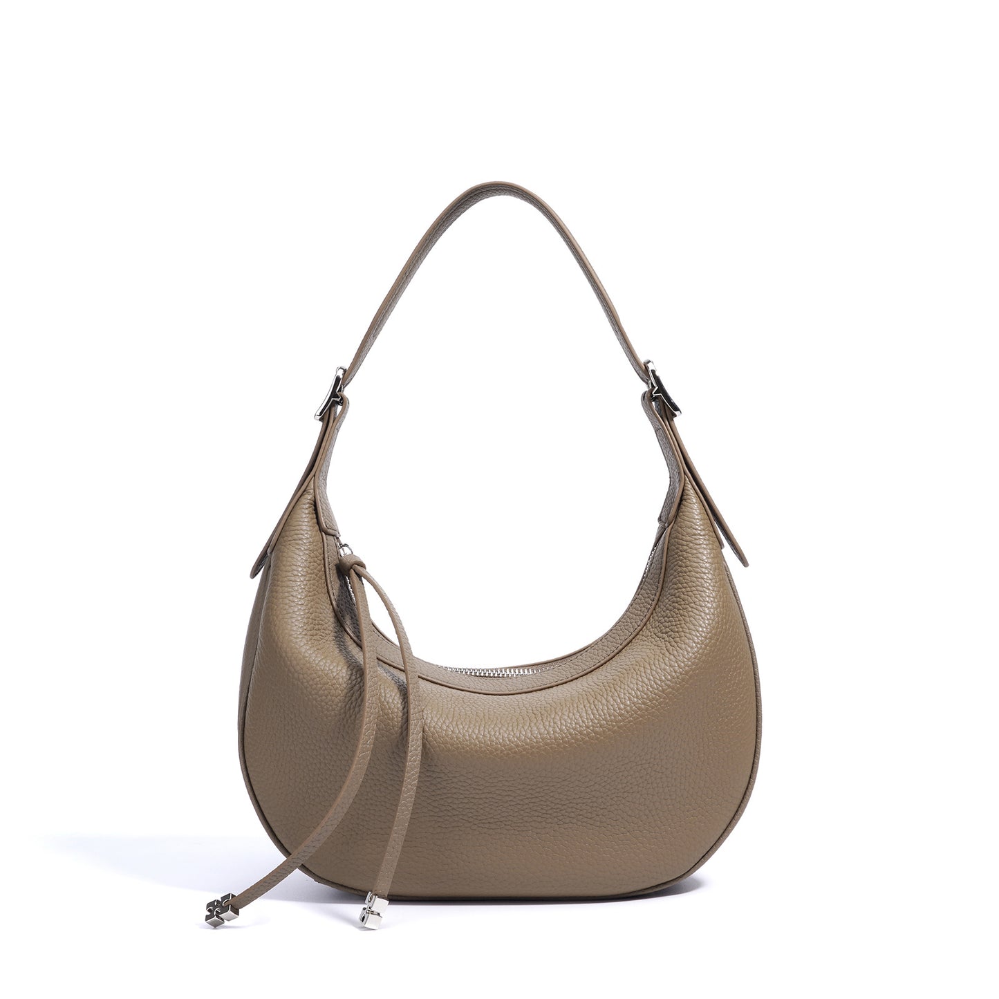 Women's Fashion Simple Design Hobos Leather Texture Shoulder Bags