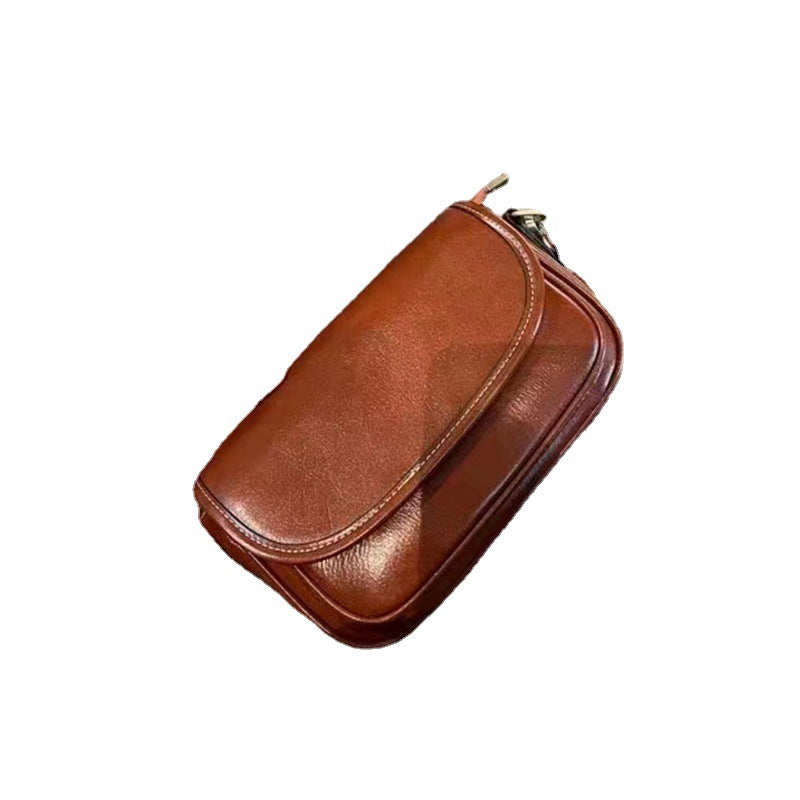 Women's Trendy Genuine Leather Retro Cowhide Crossbody Bags