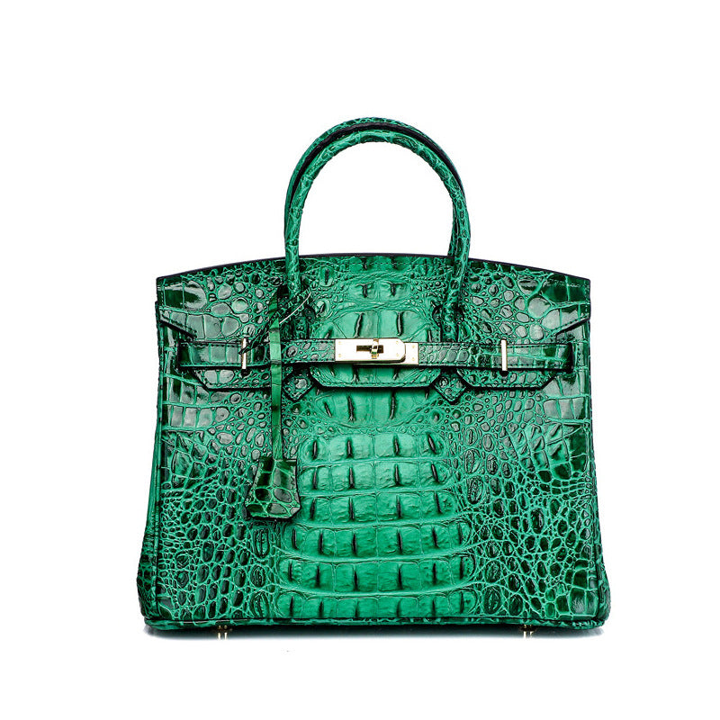 Women's Classic Fashion Genuine Leather Platinum Handbags