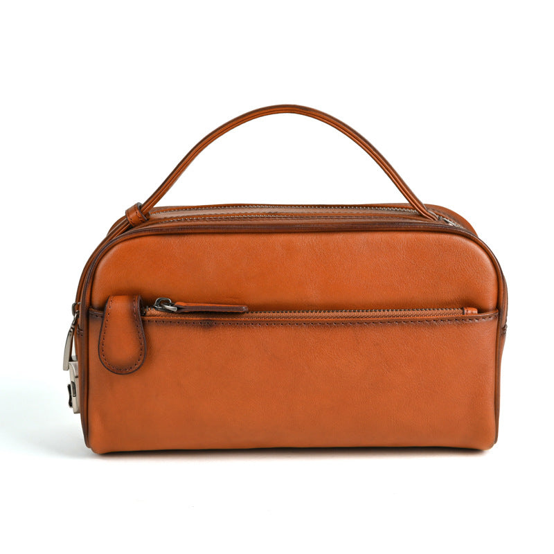 Men's First Layer Vegetable Tanned Leather Tanning Men's Waist Packs