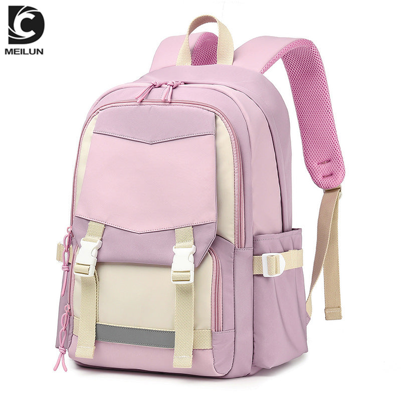 Men's Female Junior High College Large Capacity Middle School Students' Schoolbags