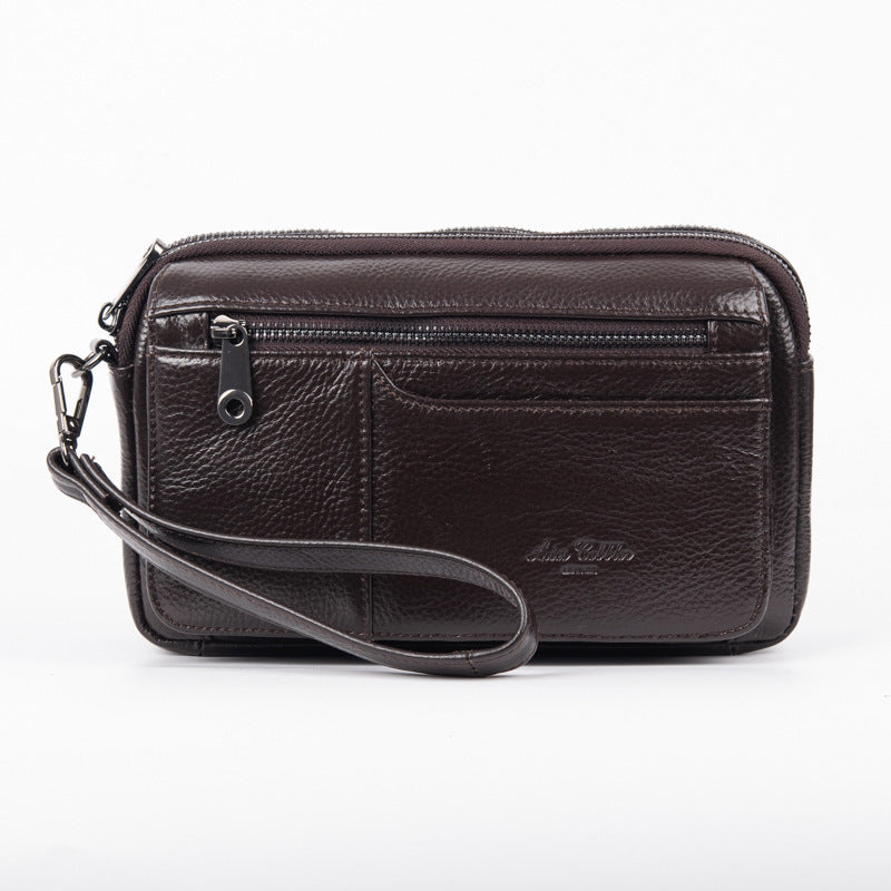 Men's Genuine Leather Clutch First Layer Cowhide Men's Handbags