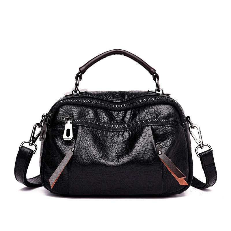 Women's Fashion Business Woven Versatile Soft Leather Crossbody Bags