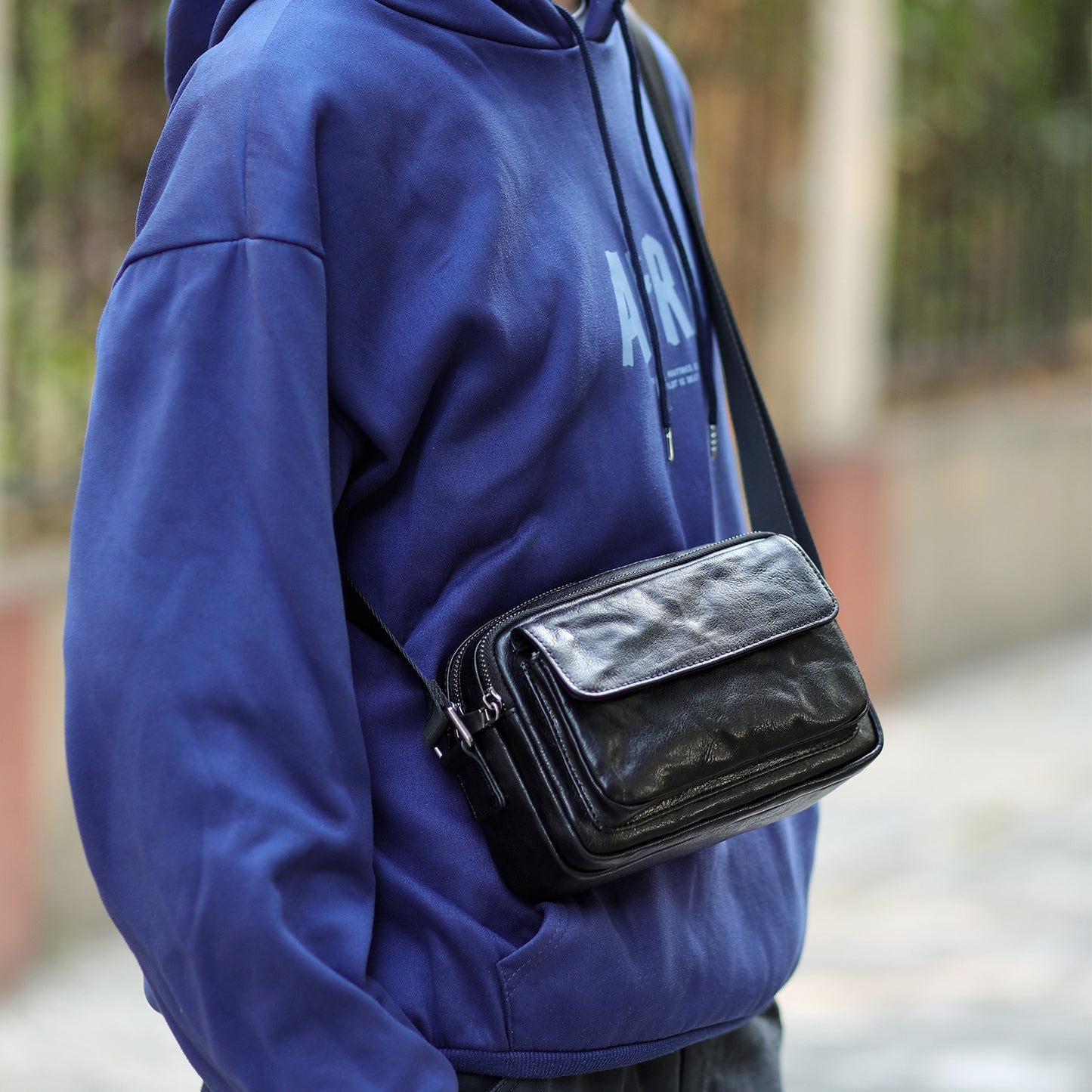 Men's Large Capacity Fashion First Layer Cowhide Men's Messenger Bags