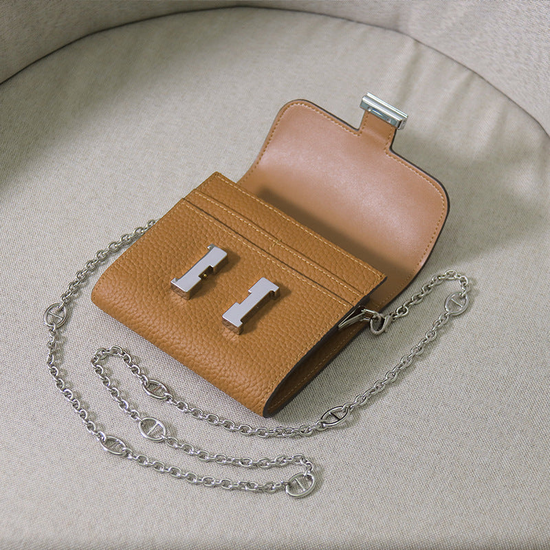 Leather Stewardess Pig Nose Chain Fashion Crossbody Bags