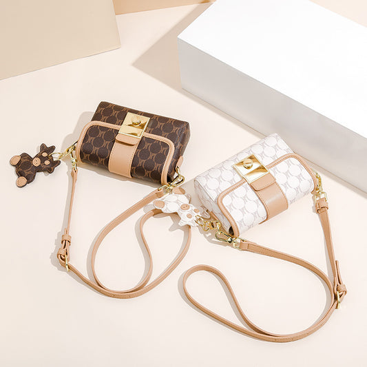 Women's Pouch Fashion Trendy Printing Color Contrast Shoulder Bags