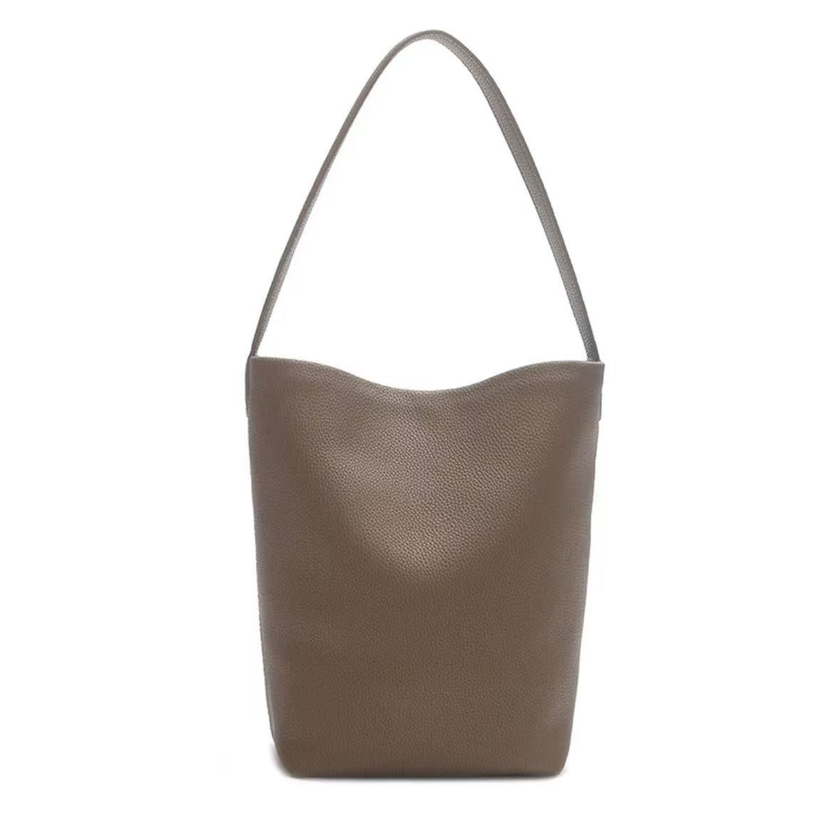 Korean Commuter High-grade Big Soft Leather Bucket Bags