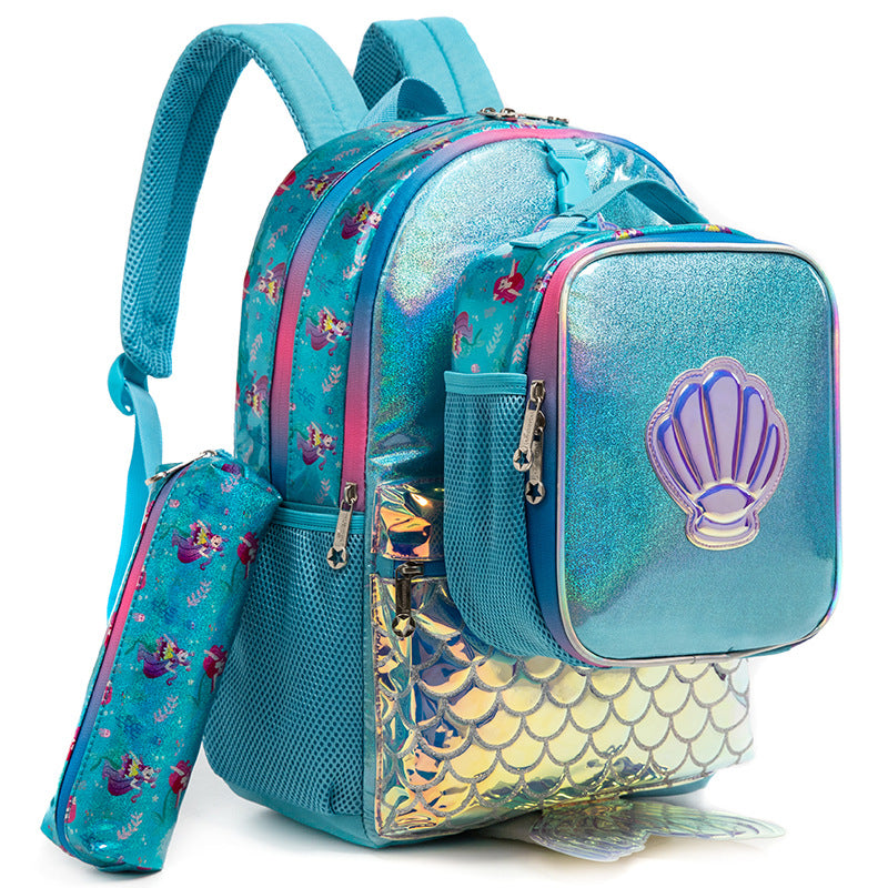 Korean Leather Cute Embroidered For Primary Backpacks