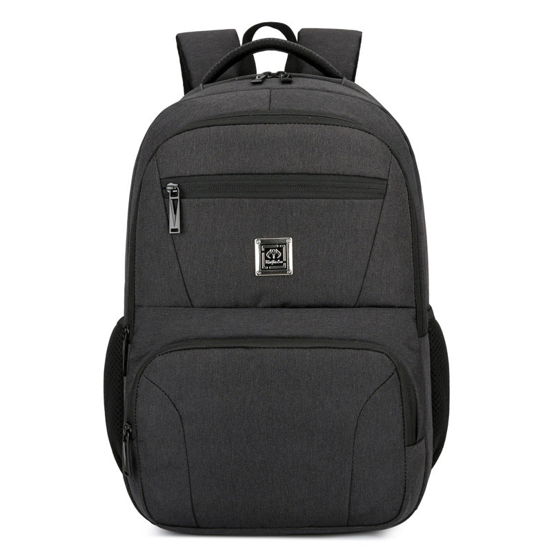 Men's Solid Color Commuter Leisure Computer Decompression Backpacks